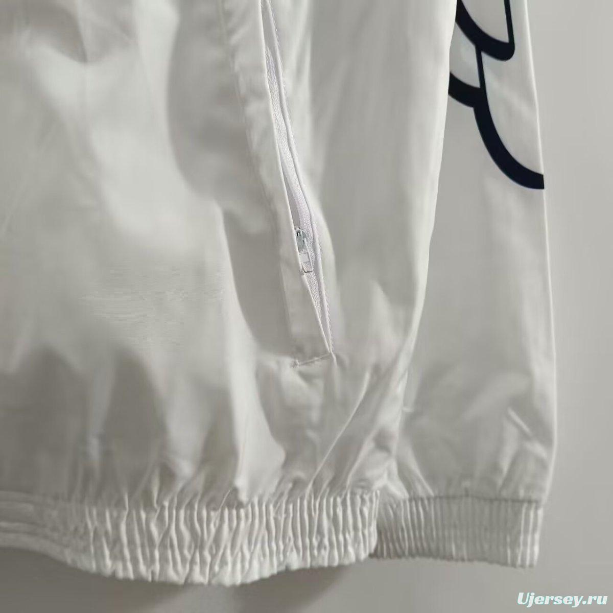 24/25 PSG White Windbreaker