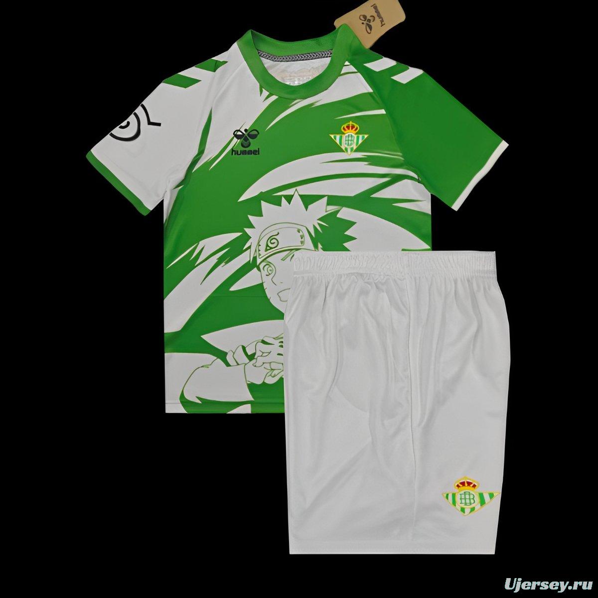 25/26 Kids Real Betis Naruto Inspired Jersey