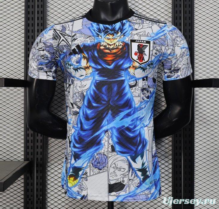 Player Version 2025 Japan White with Dragon Ball Z Anime Design Jersey