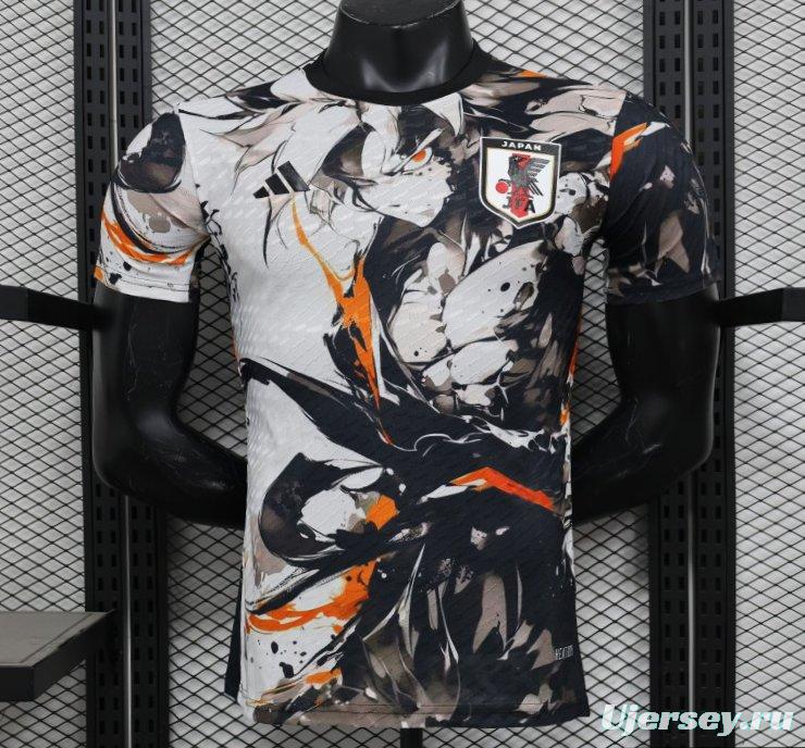 Player Version 2025 Japan White with Abstract Ink Splash Jersey