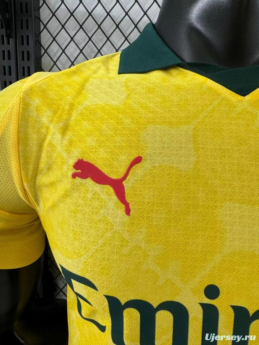 Player Version 25/26 AC Away Yellow Jersey