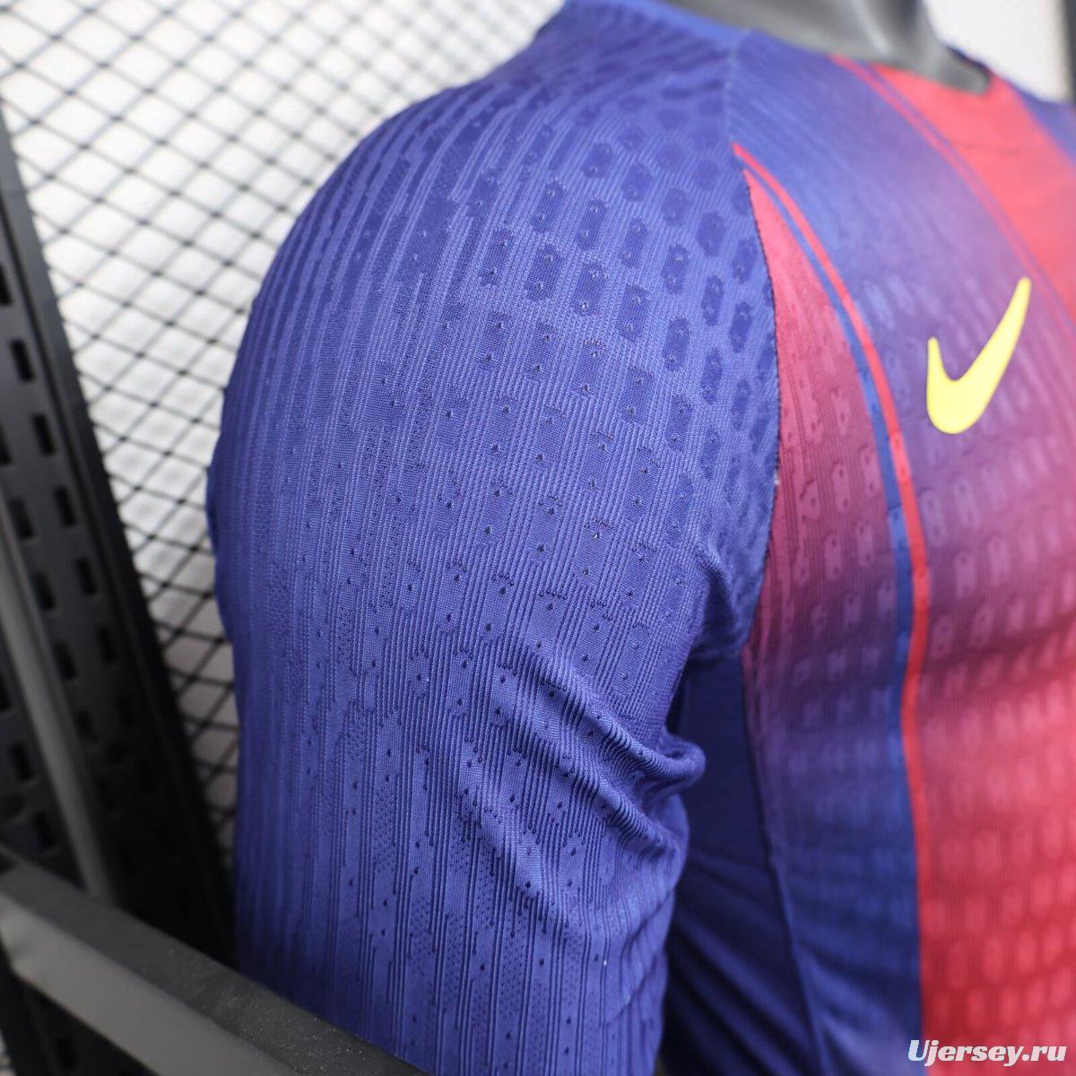 Player Version 25/26 Barcelona Home Long Sleeve Jersey