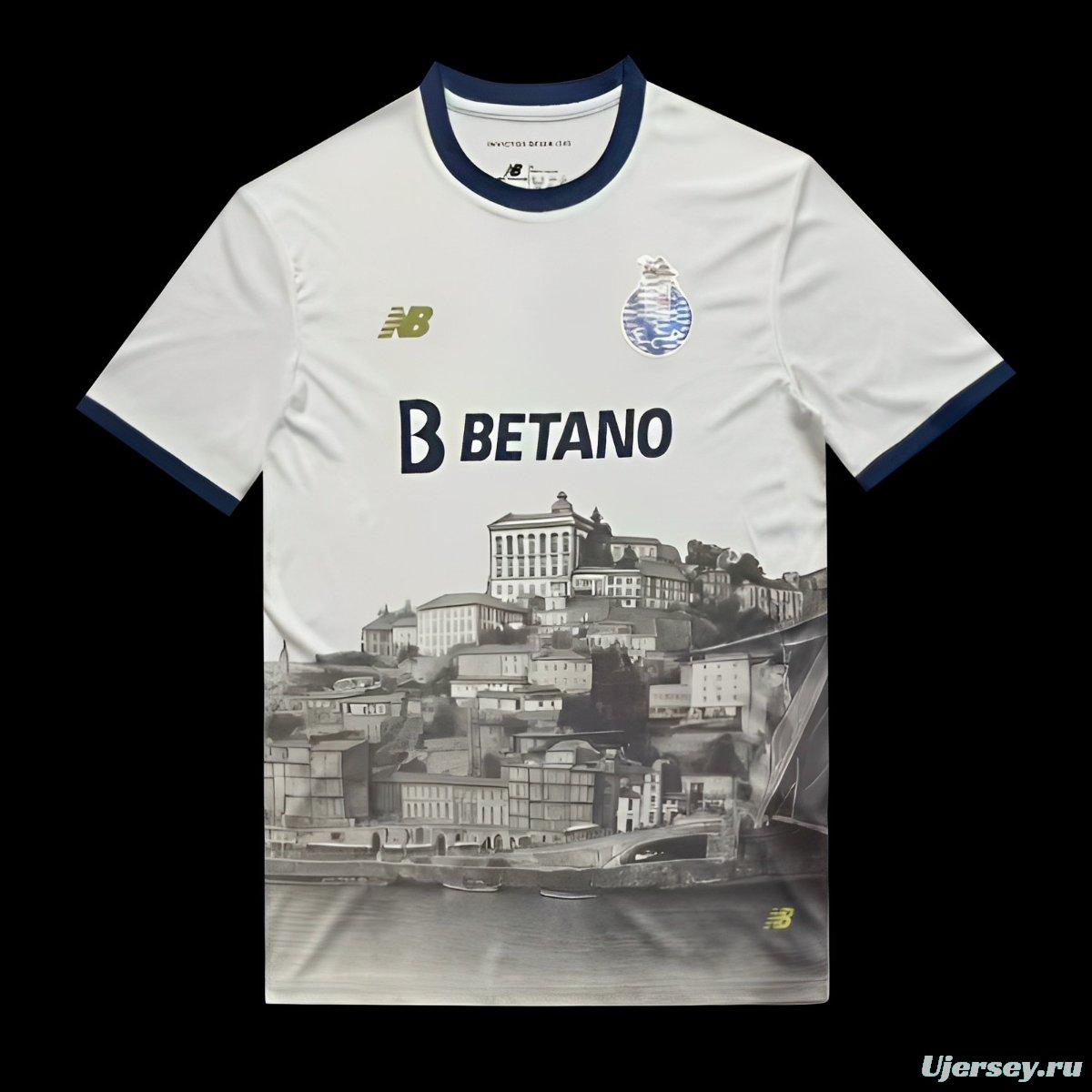 25/26 FC Porto White with City Landscape Print Jersey