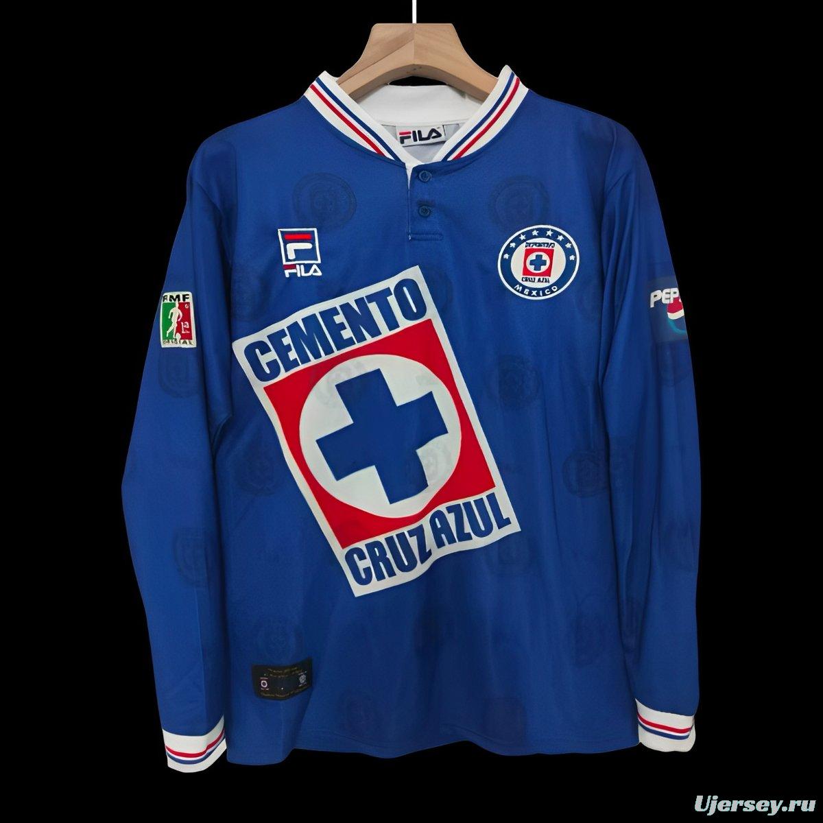 Retro 98/99 Cruz Azul Home Long Sleeve Jersey