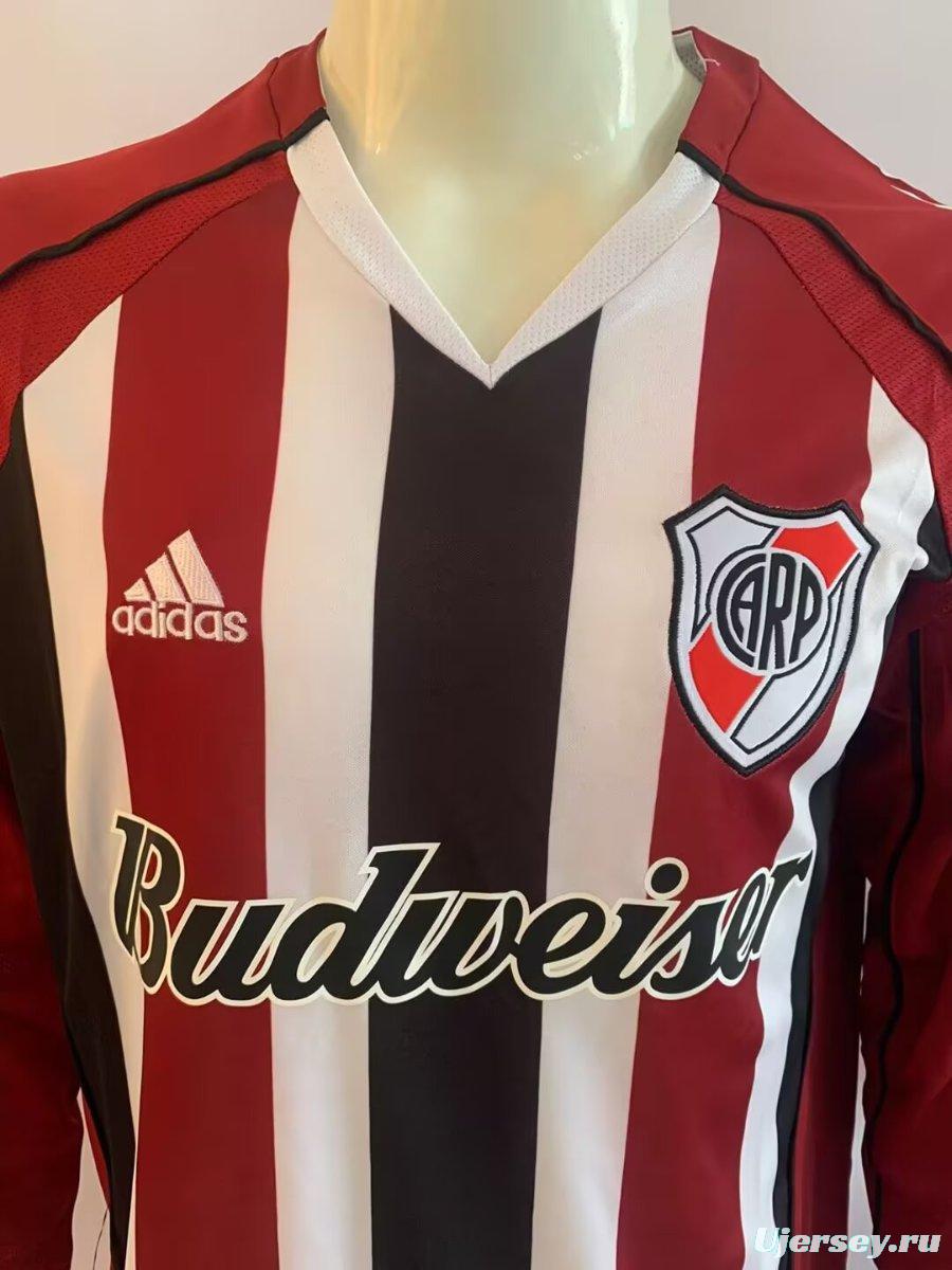 Retro 05/06 River Plate Away Long Sleeve Jersey