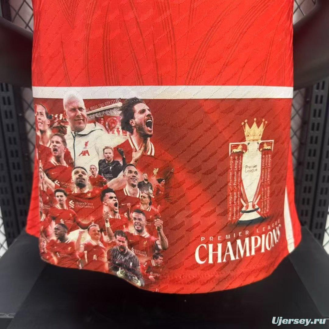 Player Version 25/26 Liverpool 20 Times Champion Jersey