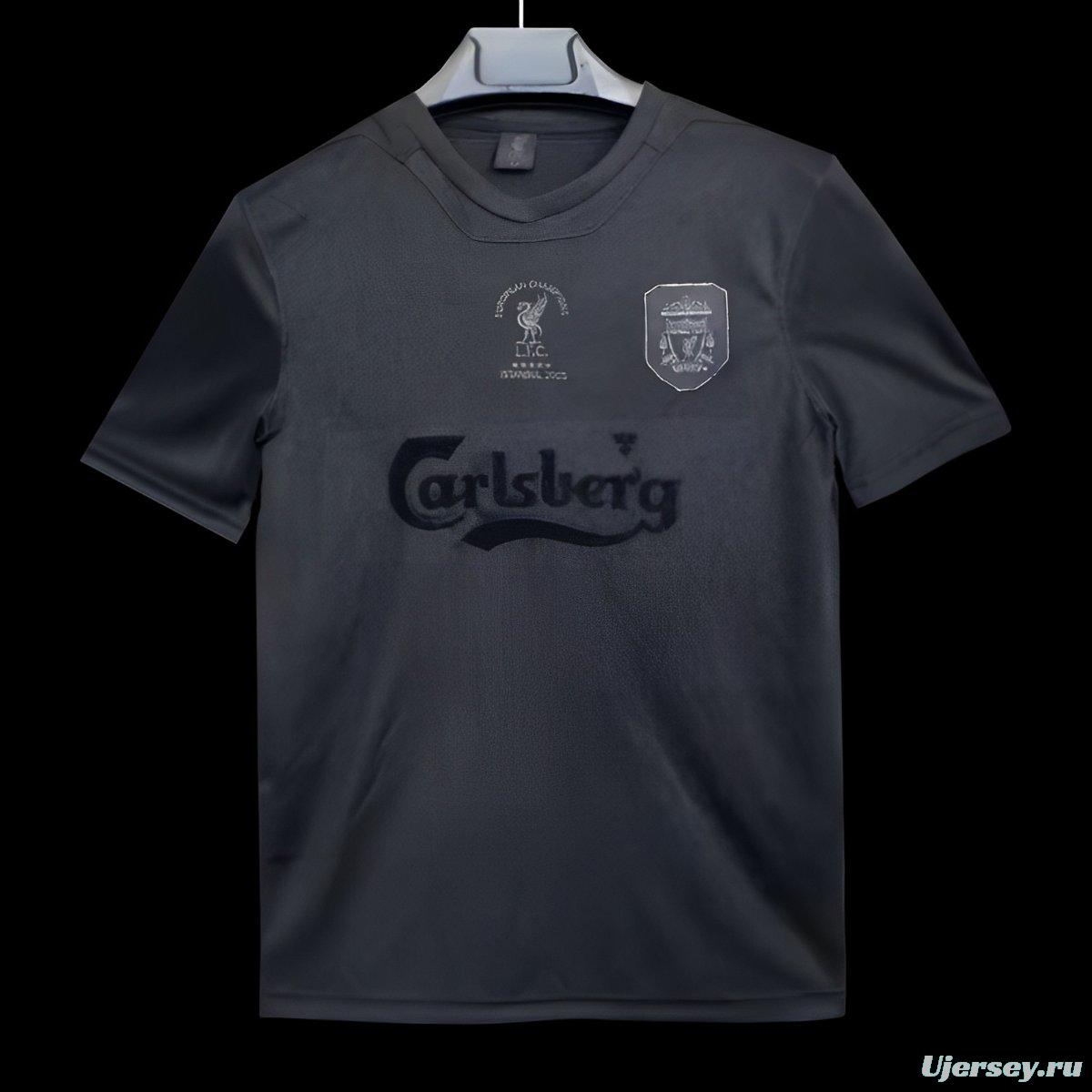 25/26 Liverpool FC Retro Kit blackout Istanbul Champions League Jersey