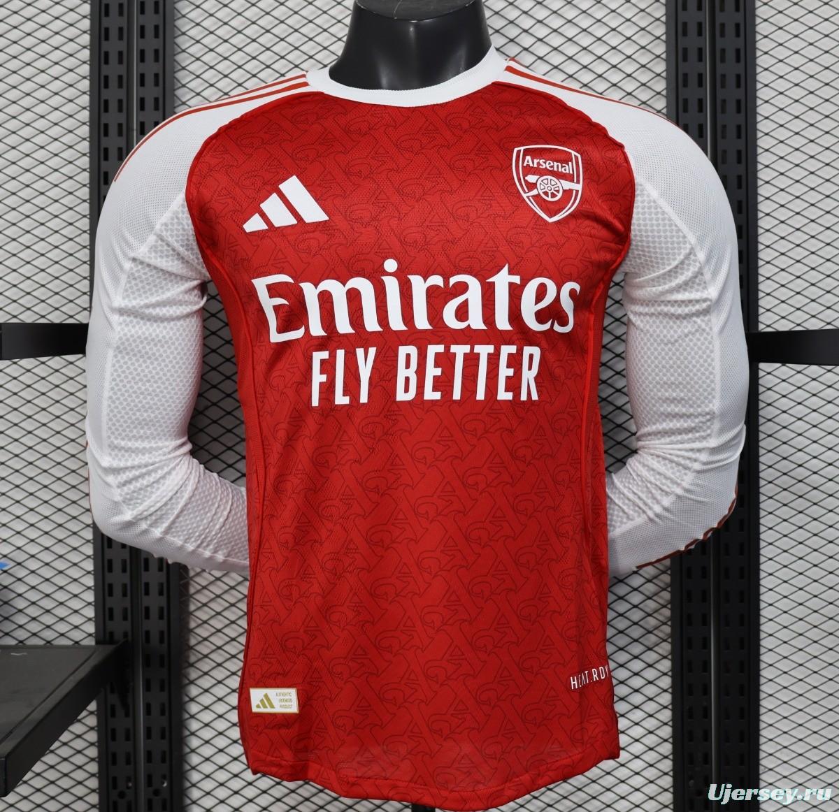 Player Version 25/26 Arsenal Home Long Sleeve Jersey