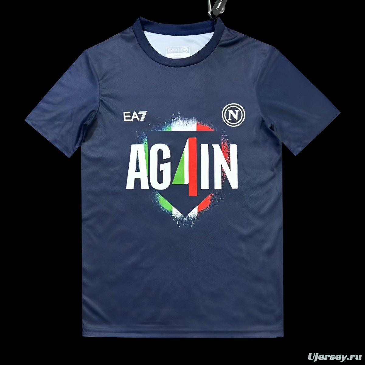 25/26 Napoli Campione 2025 Again Navy T-shirt