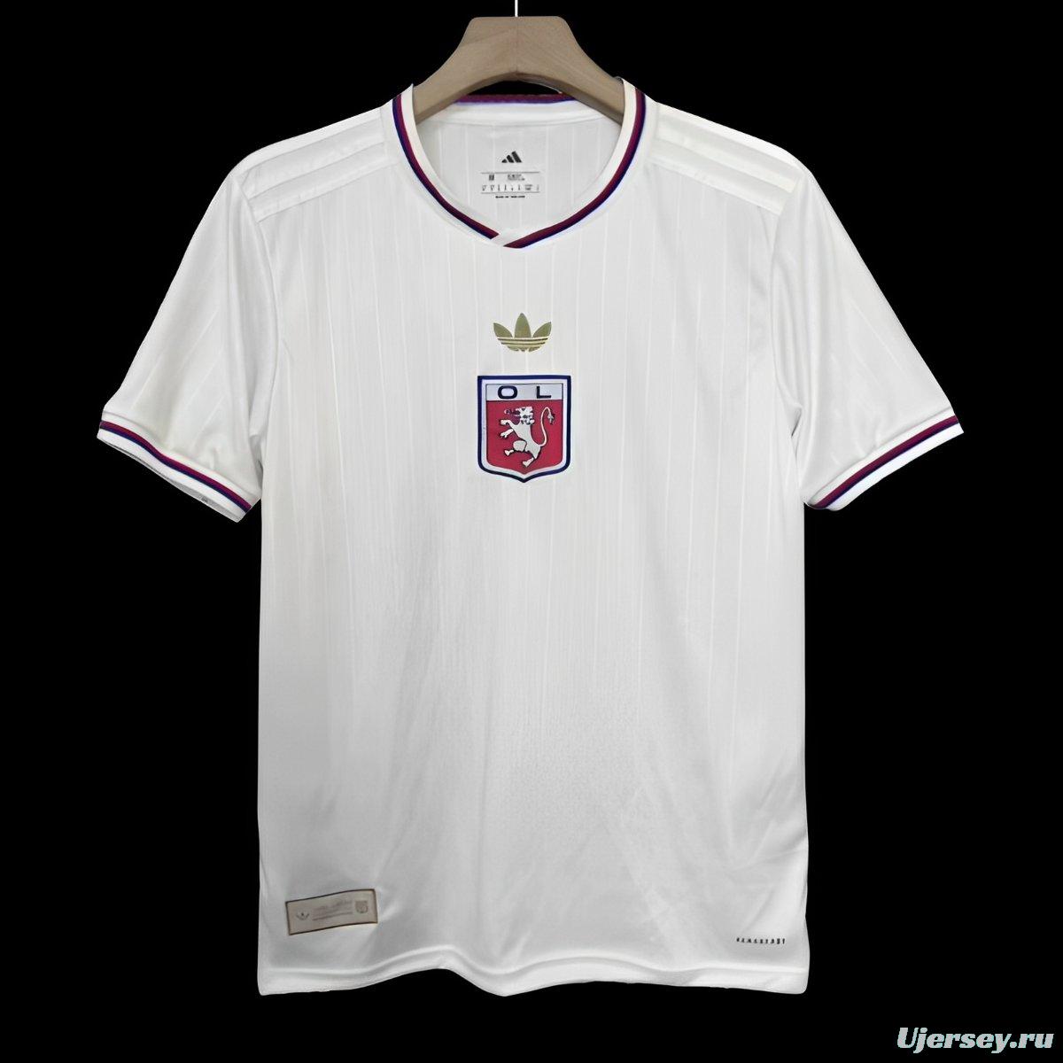 25/26 Olympique Lyonnais WHITE Anniversary Jersey