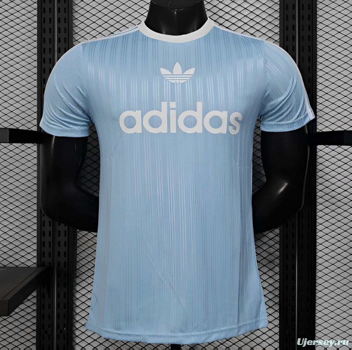 Player Version 2025 Adidas Original Light Blue T-Shirt