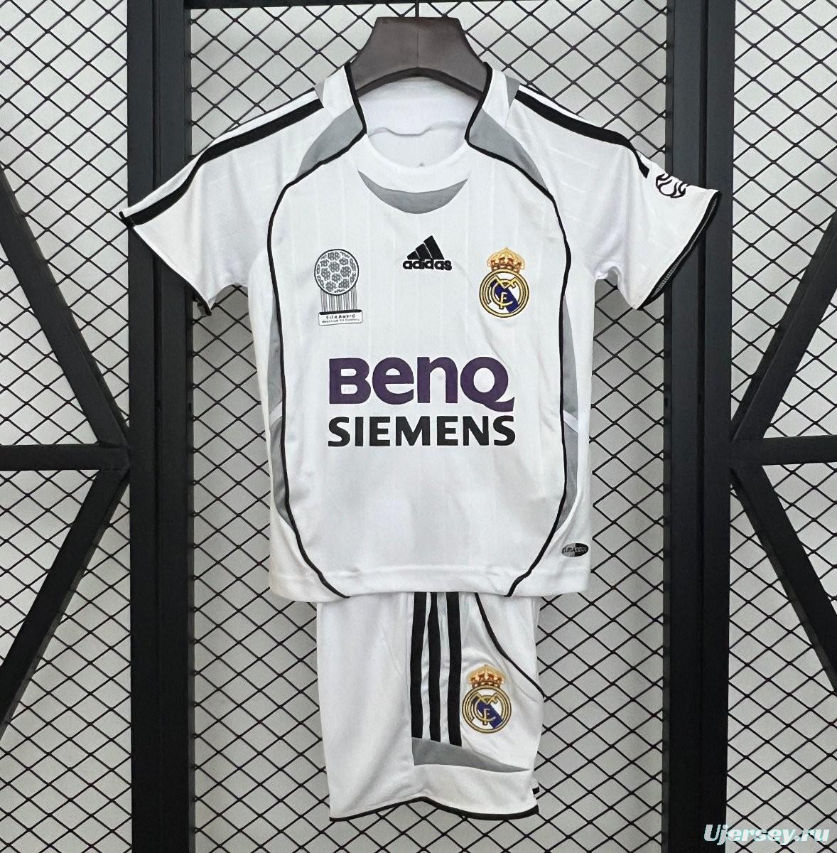 06/07 Kids Real Madrid Home Size 16-28 Jersey