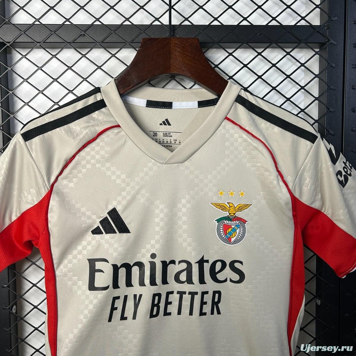 25/26 Kids Benfica Away Jersey