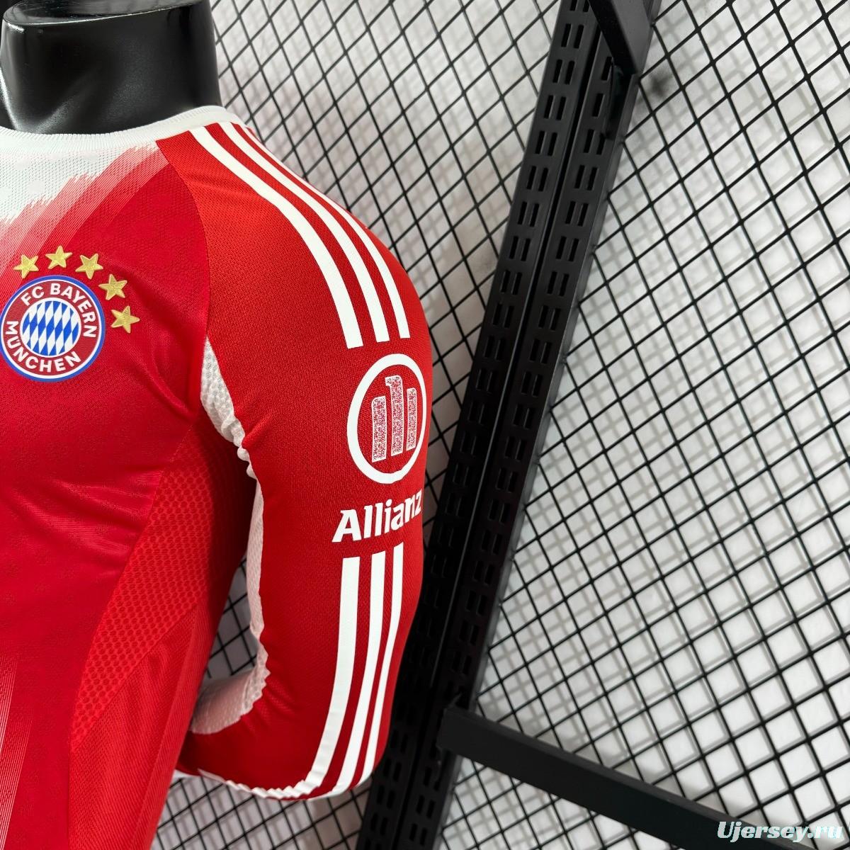 Player Version 25/26 Bayern Munich Home Long Sleeve Jersey