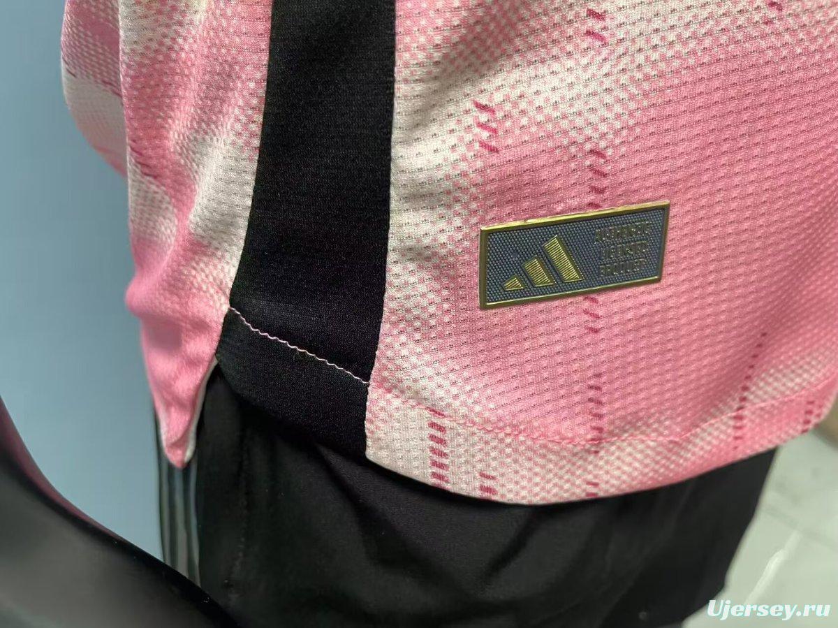 Player Version 25/26 Real Madrid Pink with Abstract Camouflage Pattern Jersey