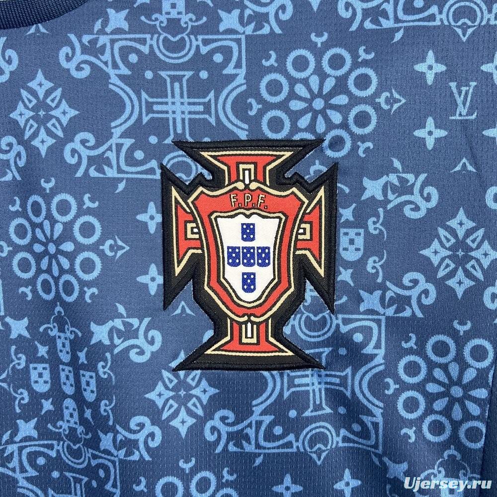 2025 Portugal Louis Vuitton Navy Special Jersey