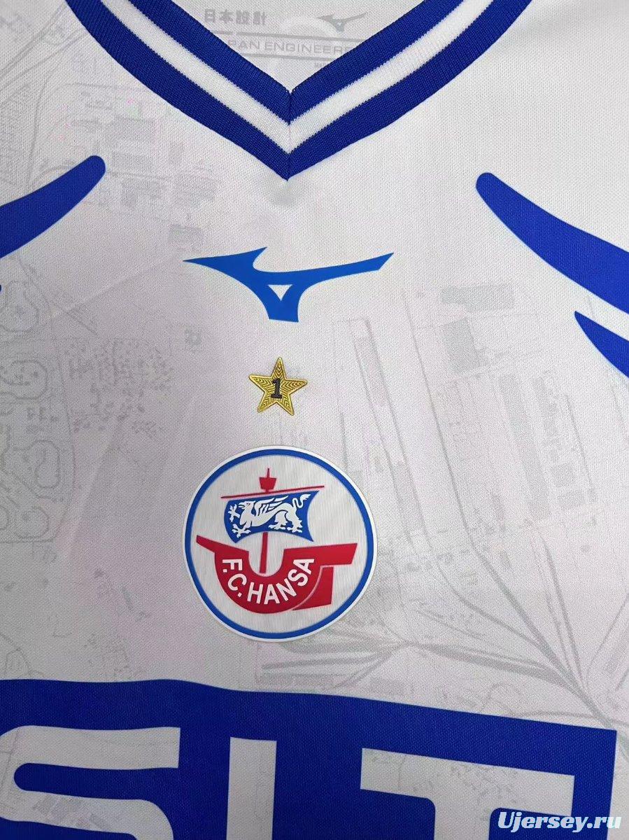 25/26 Hansa Rostock Away WHITE Jersey