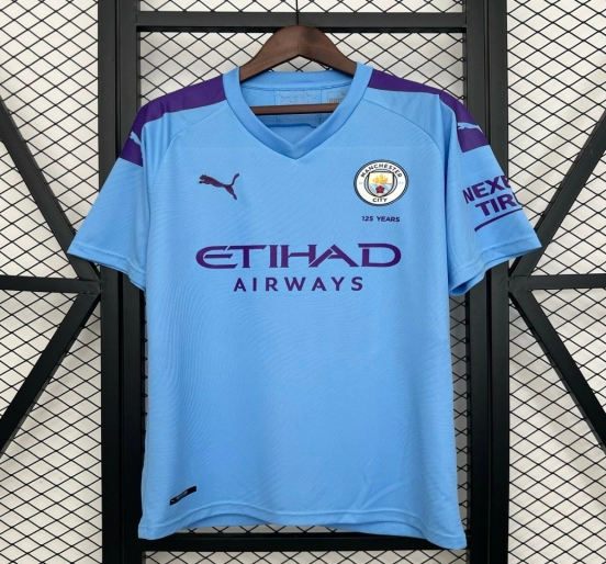 19/20 Retro Manchester City Home Jersey