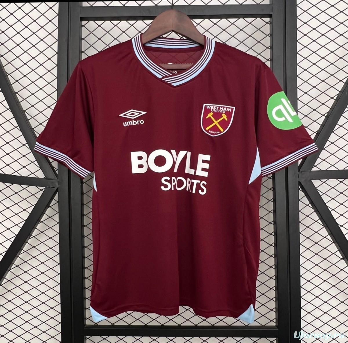25/26 West Ham United Home Jersey