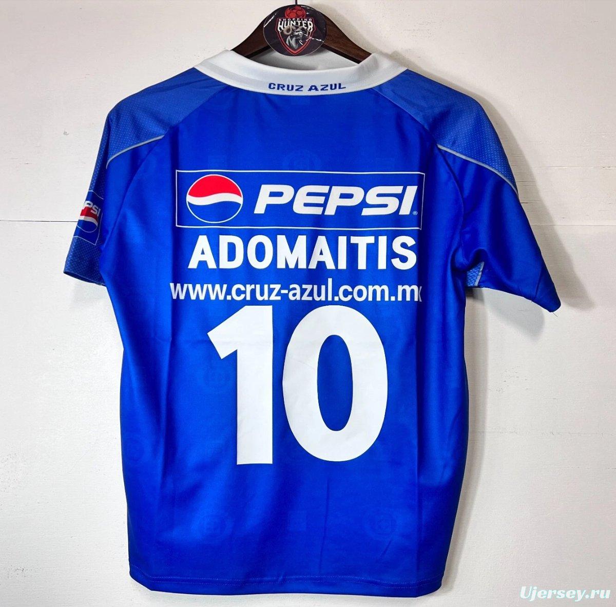 Retro 01/02 Cruz Azul Jersey Copa Libertadores Home Jersey