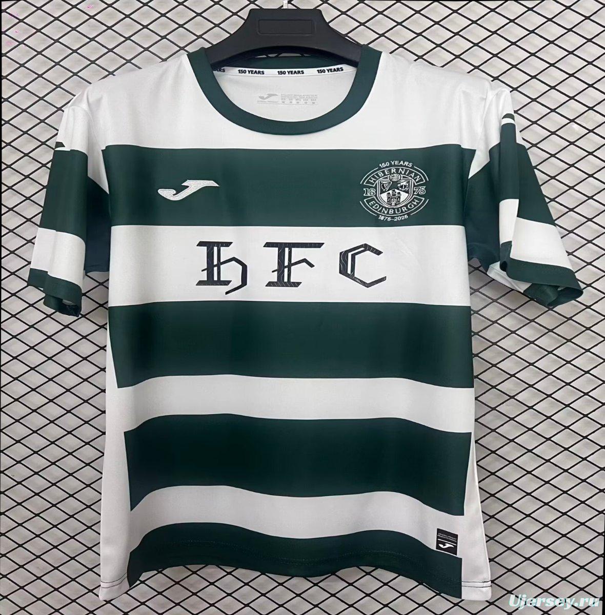 25/26 Hibernian 150Th Anniversary Jersey