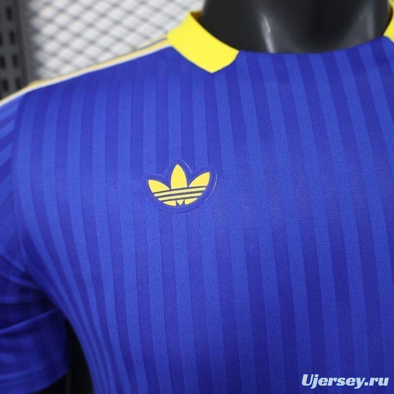 Player Version 25/26 Boca Juniors Adidas Original Terrace Icons Blue Jersey
