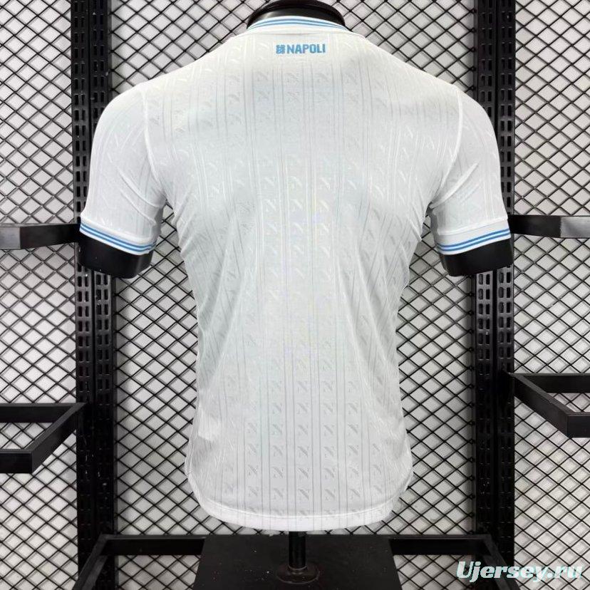 Player Version 25/26 SSC Napoli Champion Away White Jersey