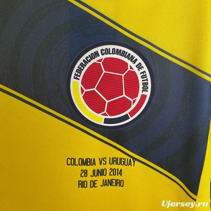 Retro 2014 Colombia Home Jersey