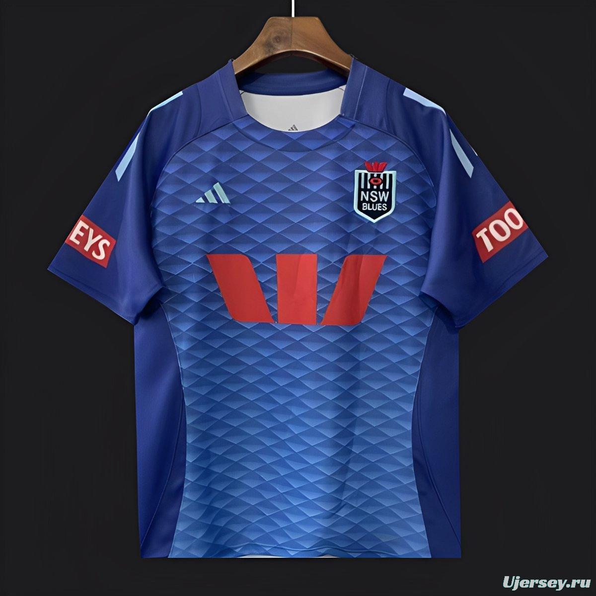 2026 NSW Blues Royal Blue to Sky Blue Gradient with Diamond Pattern Women's Jersey