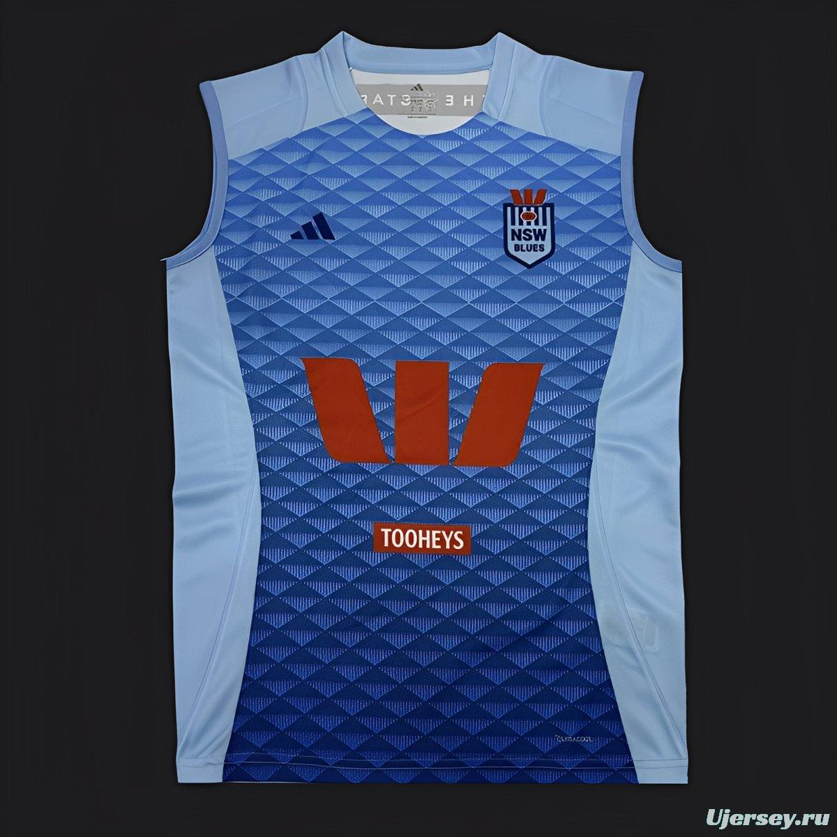 2026 NSW Blues Sky Blue with Diamond Pattern Women's Jersey