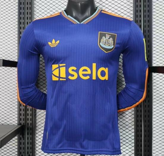 Player Version 25/26 Newcastle United Third Blue Long Sleeve Jersey