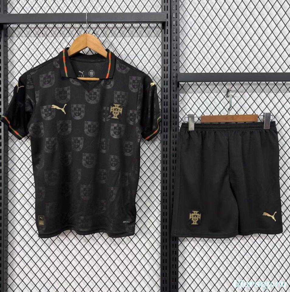 2026 Kids Portugal Black Special Edition Jersey