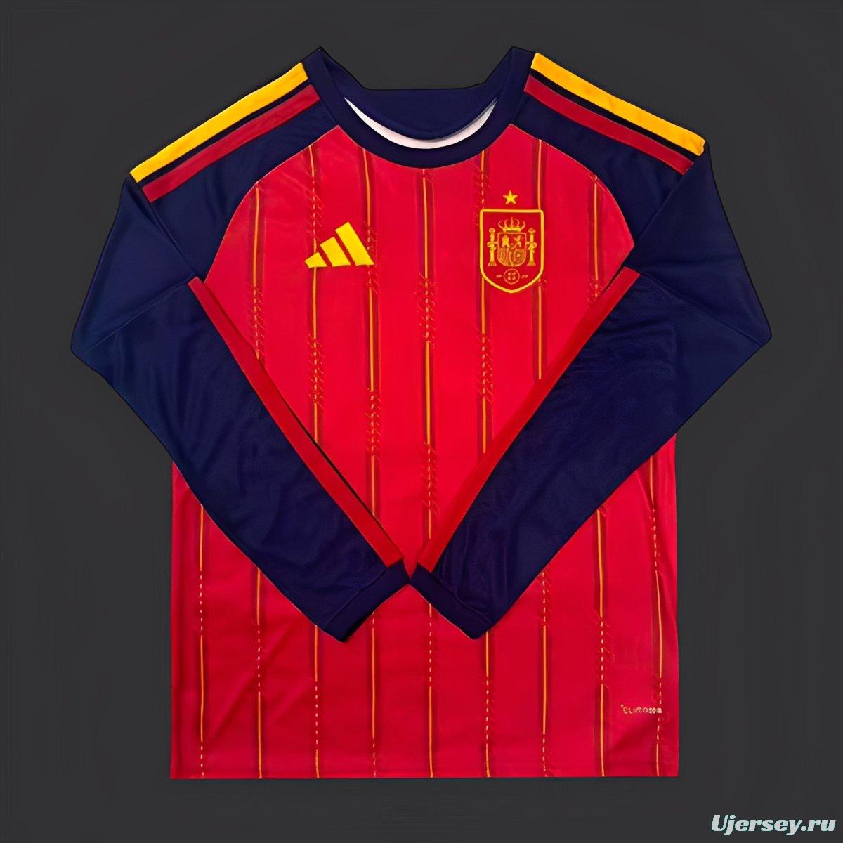 2026 Spain Home Long Sleeve Jersey