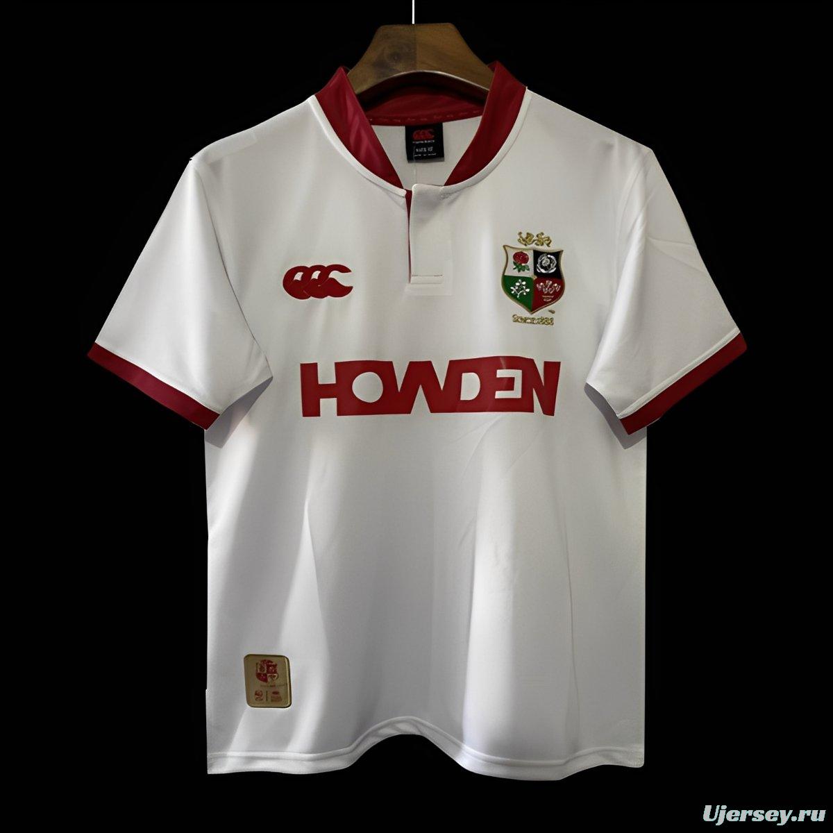2026 British & Irish Lions White with Red Trim Jersey