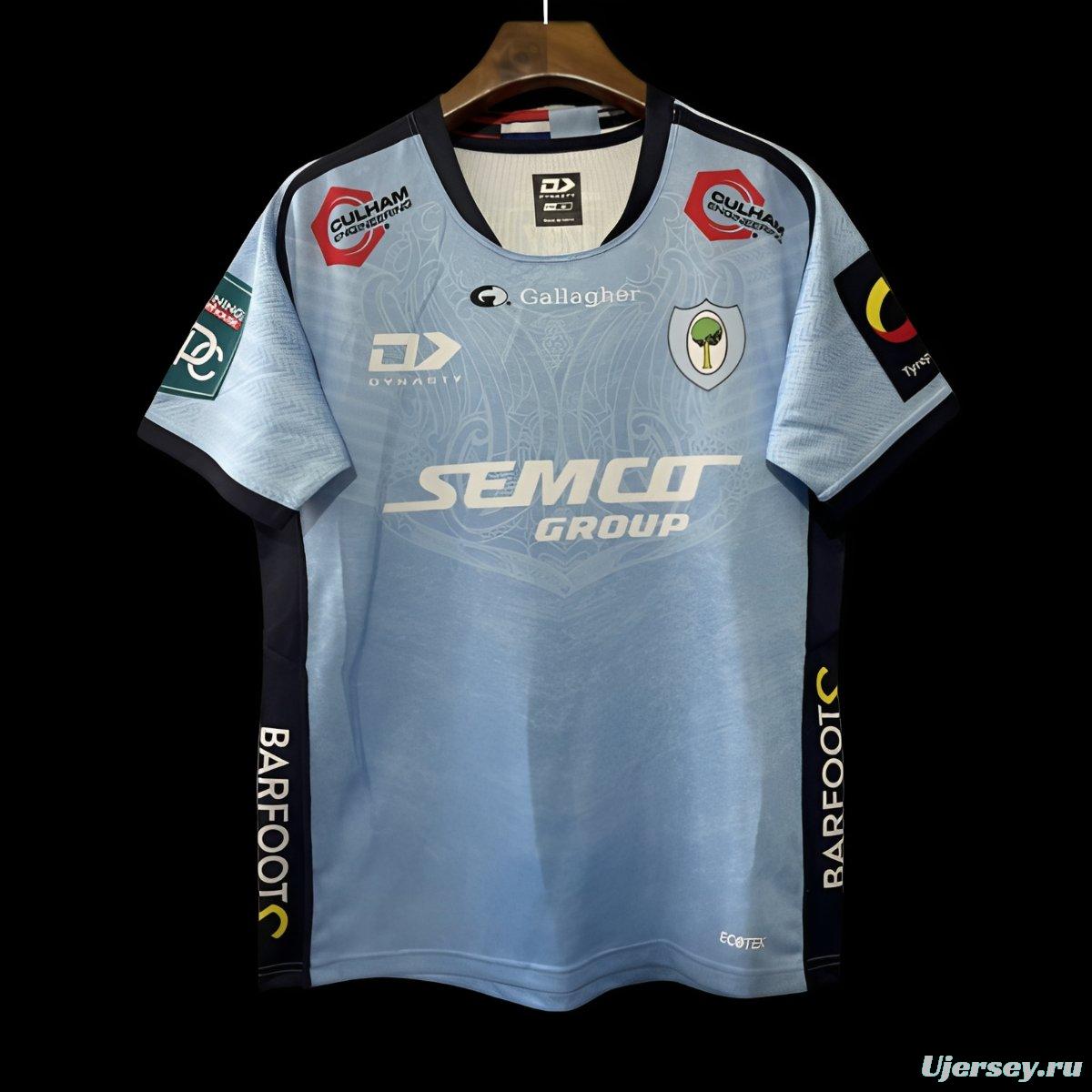 25/26 Worcester Warriors Sky Blue with Floral Pattern Jersey