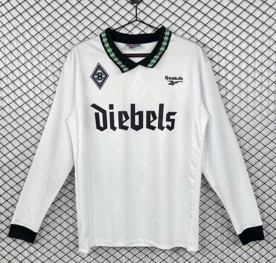 Retro 95/96 Borussia Mönchengladbach Home Long Sleeve Jersey