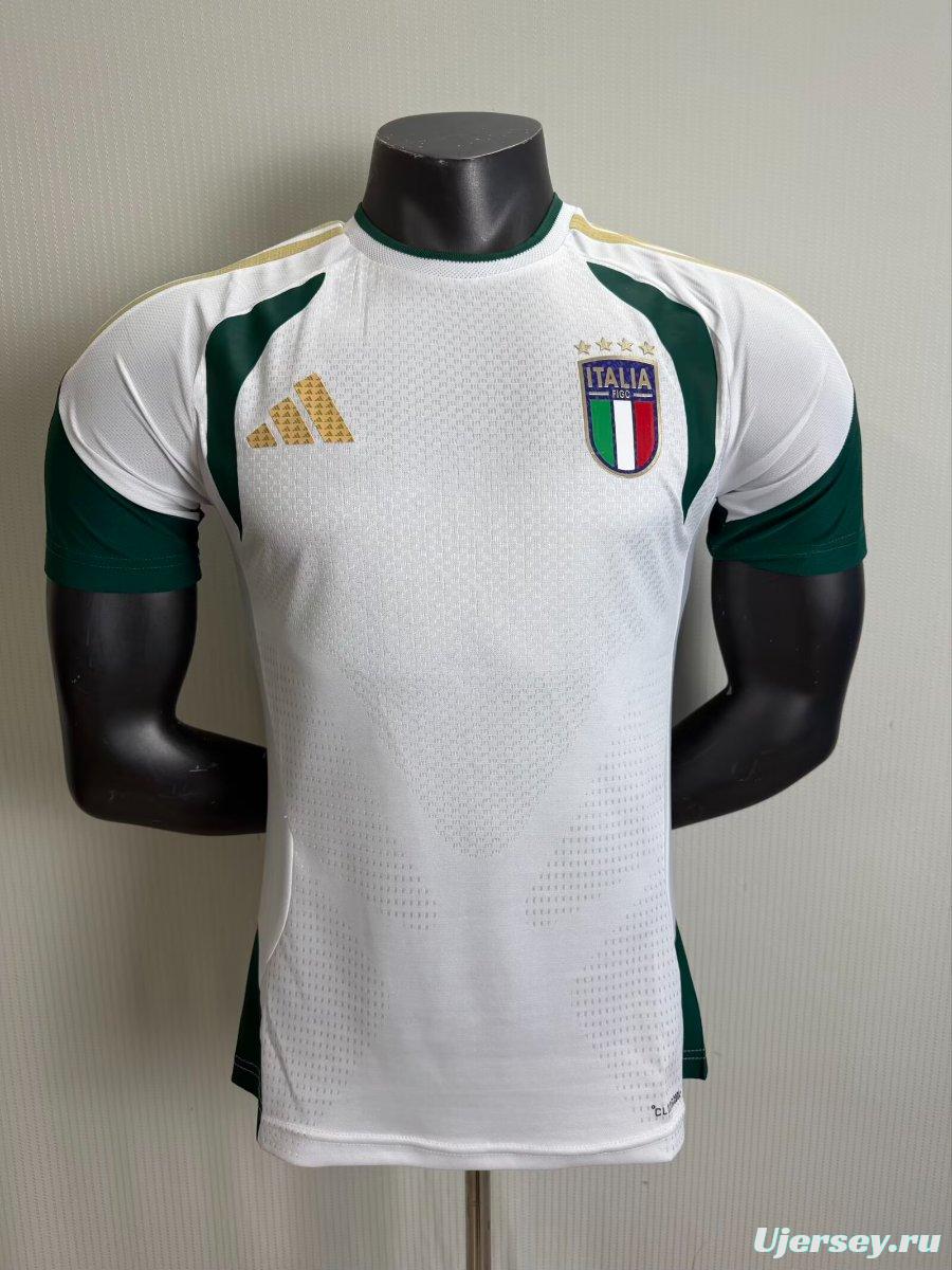 Player Version 2026 Italy White Training Pre-Match Jersey
