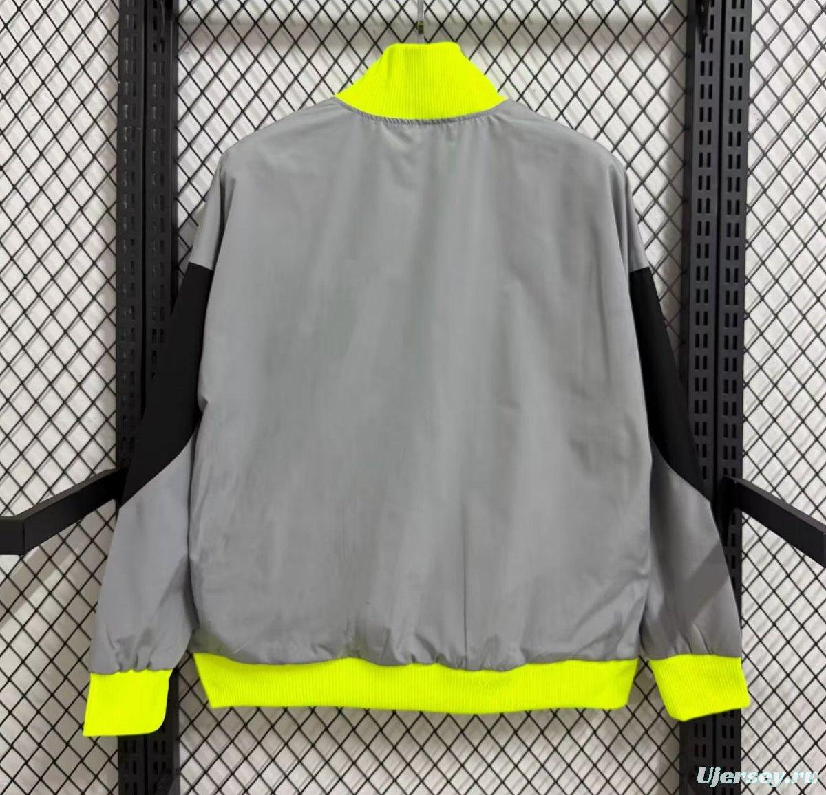 25/26 Sporting CP Grey Full Zipper Windbreaker