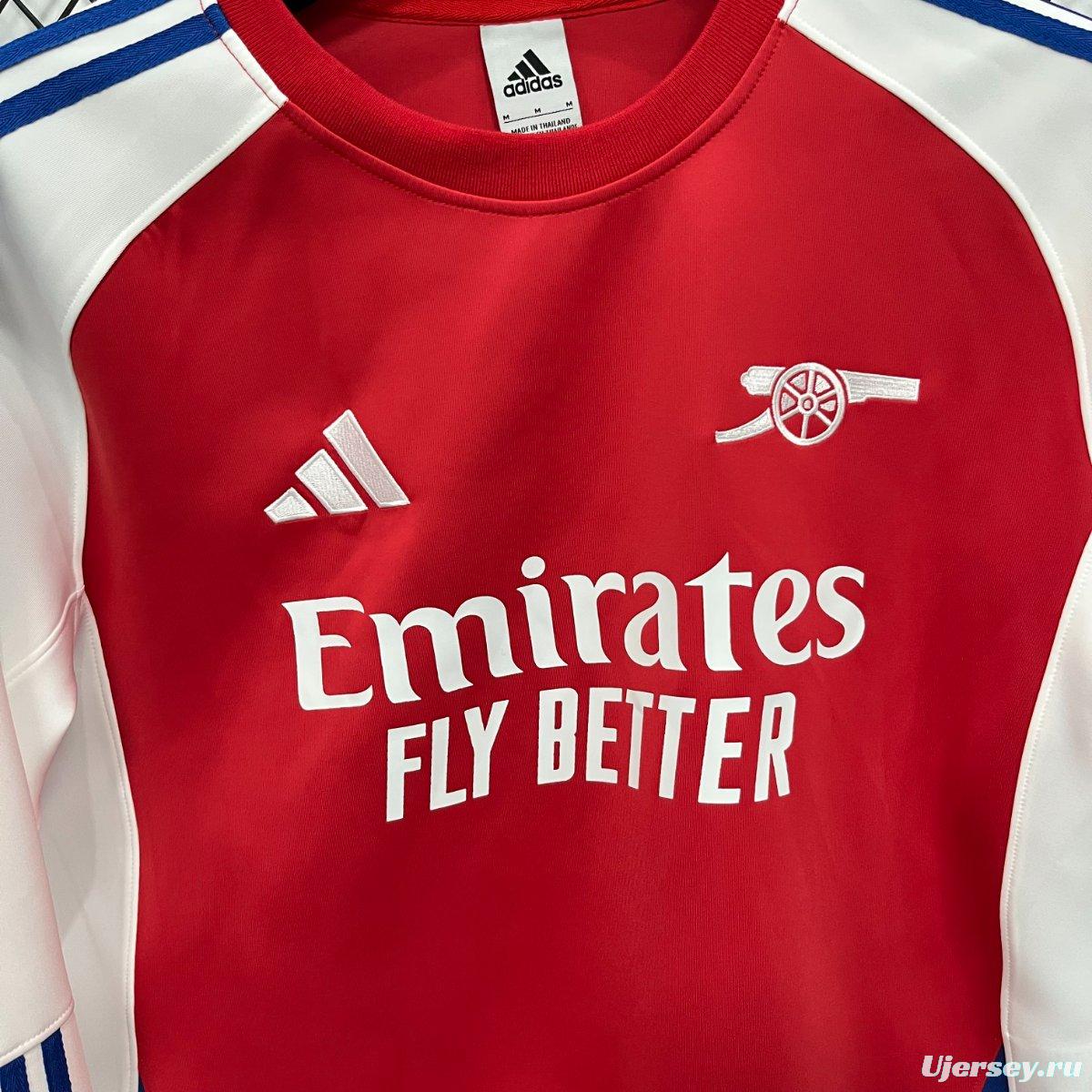 25/26 Arsenal FC Home Long Sleeve Training Sweatshirt
