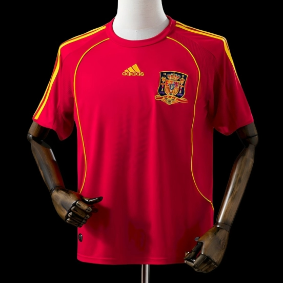 2008 Retro Spain Home Jersey