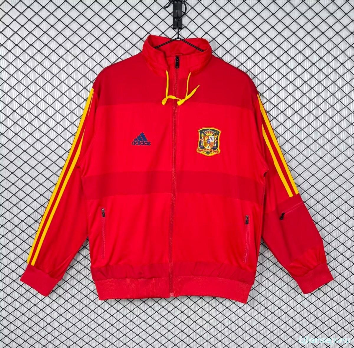 Retro 2010 Spain Home Full Zipper Jacket