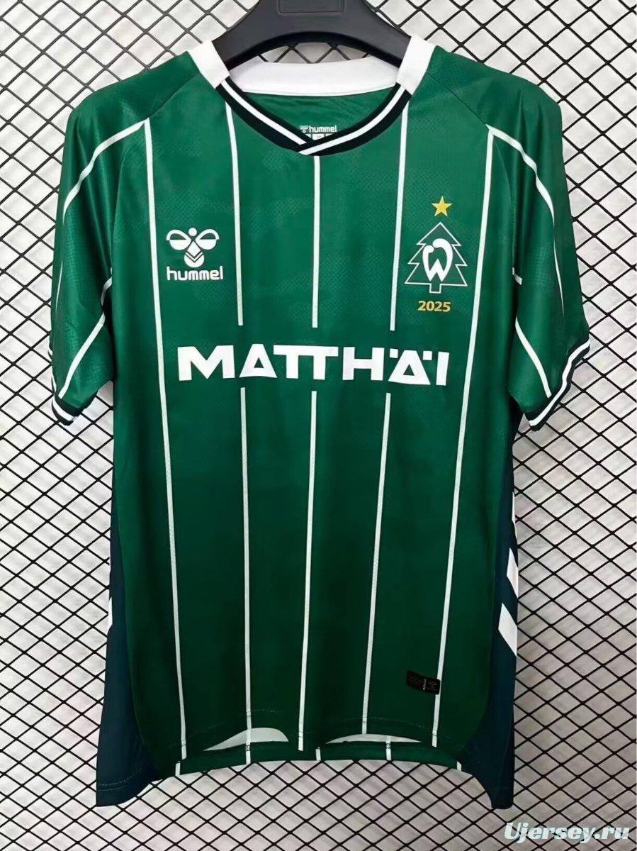 25/26 Werder Bremen Christmas Green Jersey