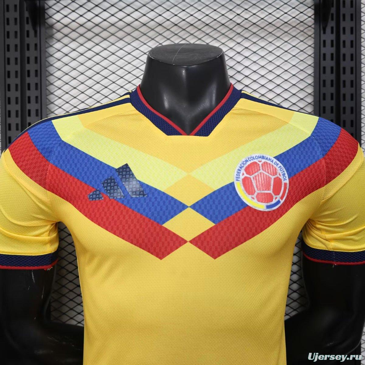 Player Version 2026 Colombia Yellow Pre-Match Jersey