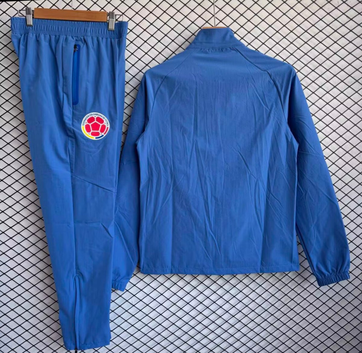 25/26 Colombia National Team Blue Full zipper Jacket Tracksuit+ long pants