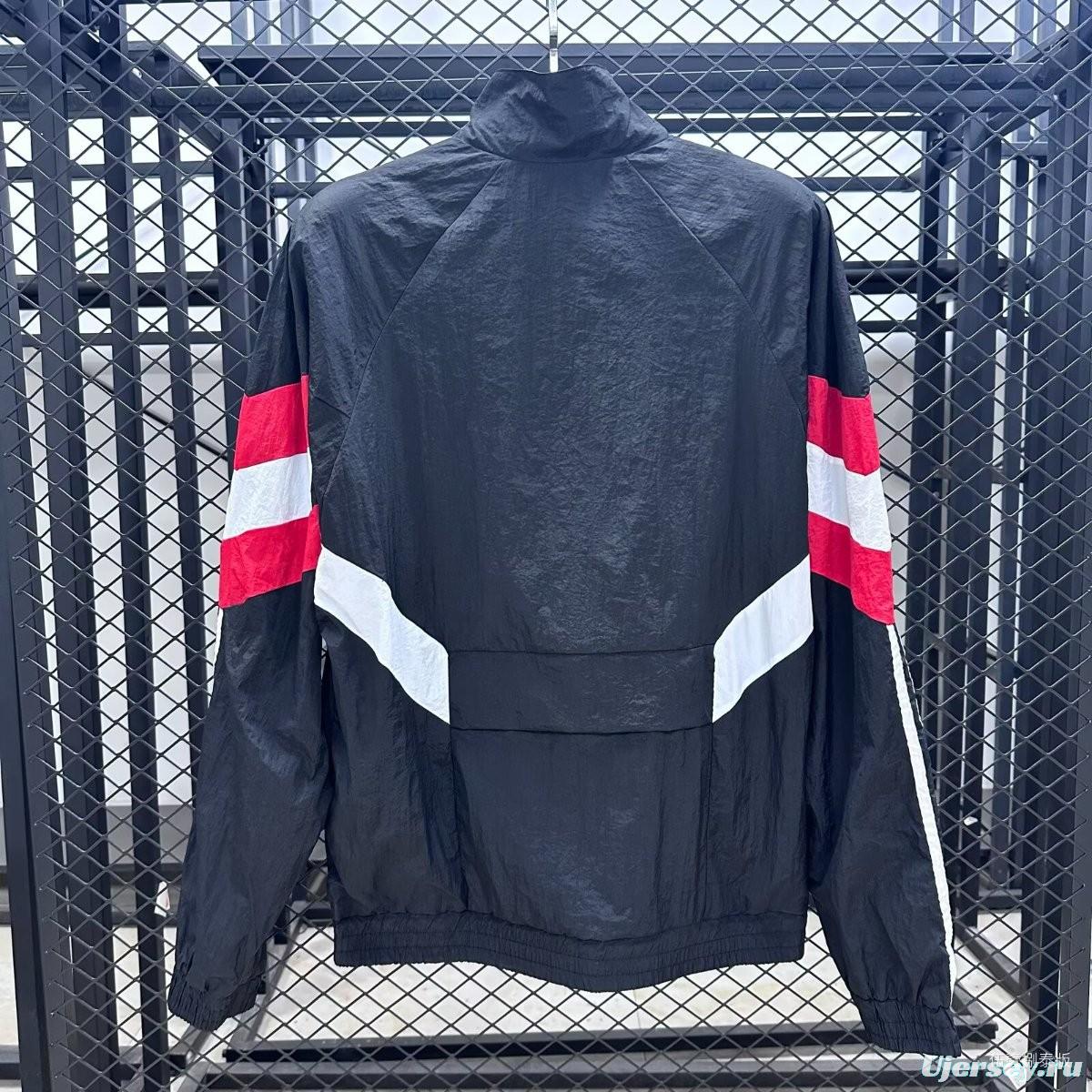 25/26 Manchester United Navy Full Zipper Windbreaker