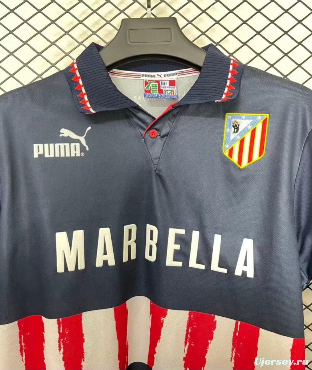 Retro 97/98 Atletico Madrid Away Navy Jersey
