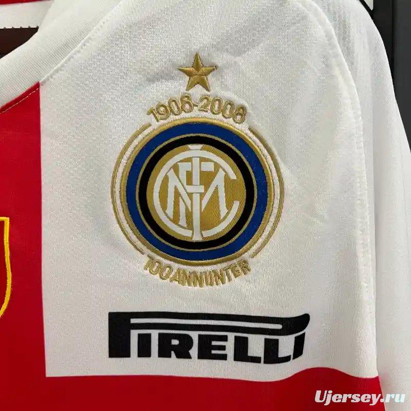 Retro Kids 07/08 Inter Milan Away White Jersey
