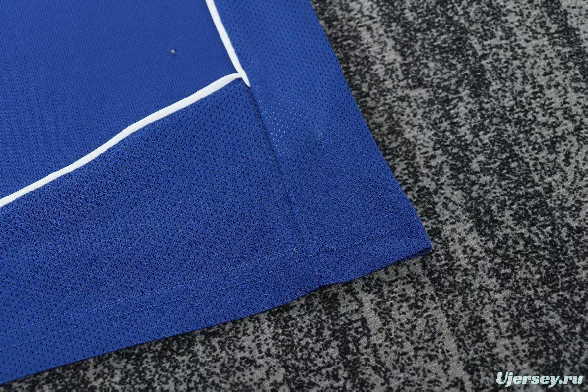 Retro Kids 2004 Brazil Away Blue Jersey