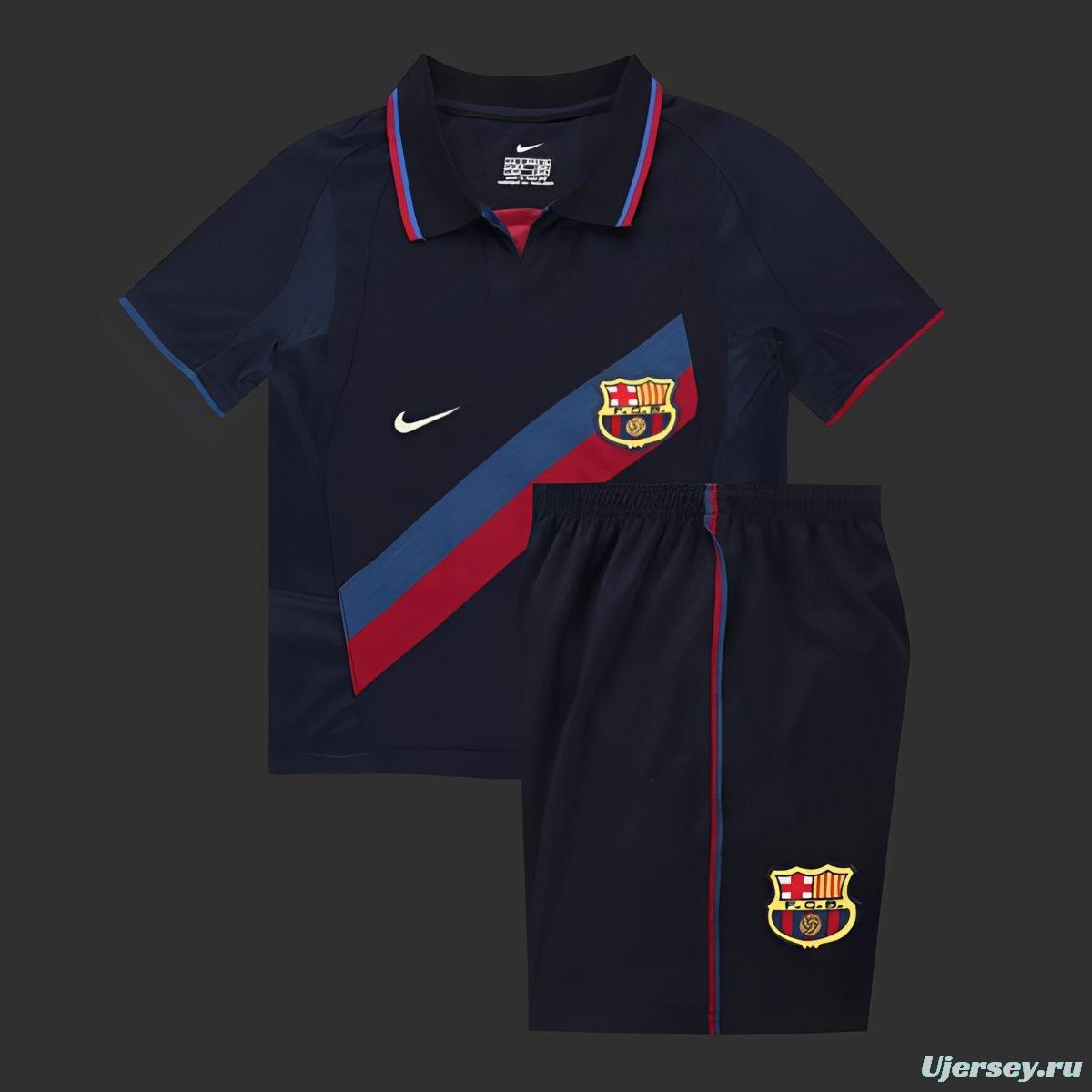 Retro Kids 02/03 Barcelona Third Jersey