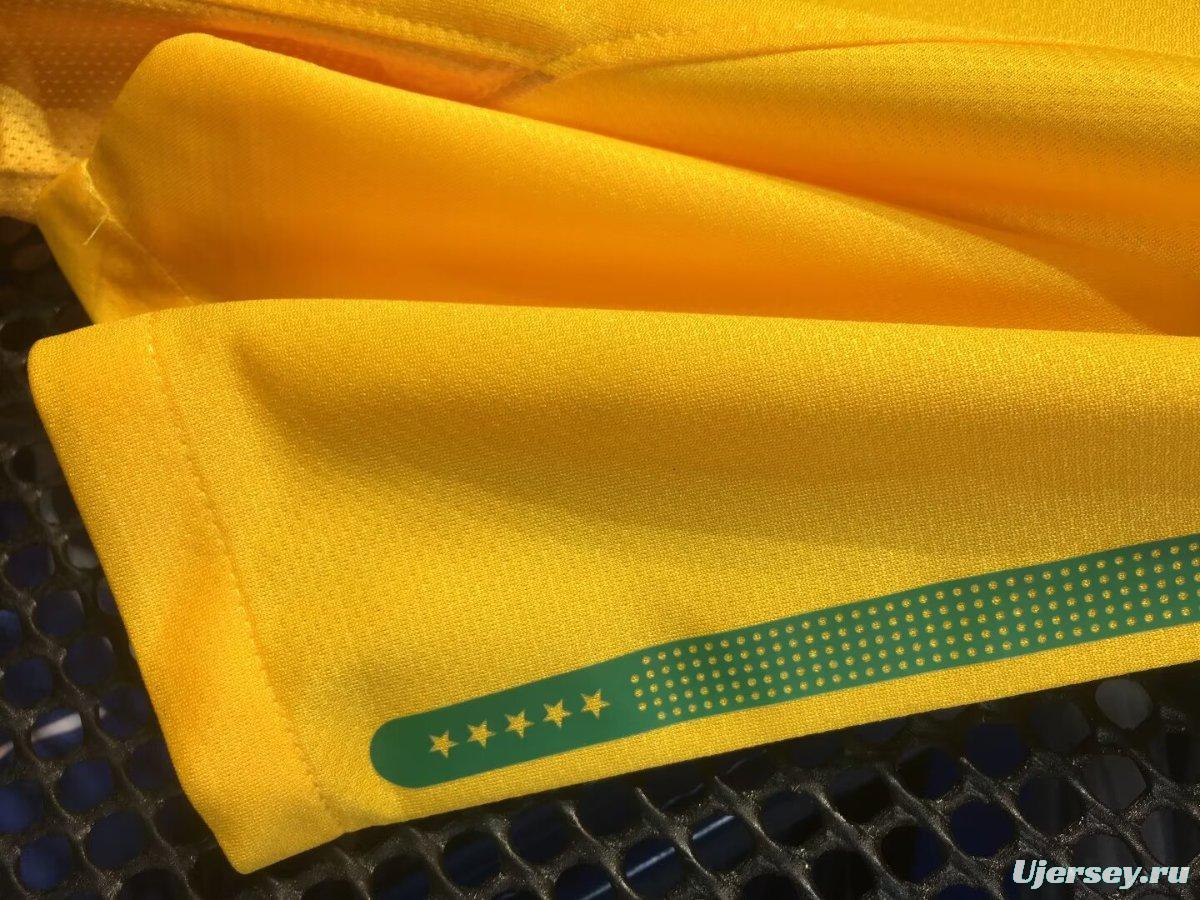 Retro 2010 Brazil Home Jersey